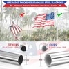 Flag Pole for House, REERON 6 FT Stainless Steel Spinning