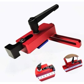 Wotendy Guide Rail Stop for T-Nut T-Tracks, 45 Slides T-Rails Woodworking Mitre Track Stopper Slide Stopper for Woodworking