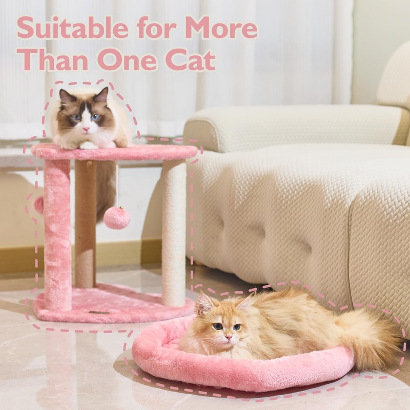 Suudroeen Cat Scratching Post Tree 3 in 1 Cat Tree