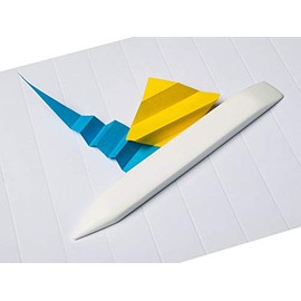 Mr HobNob Large Teflon Bone Folder - Large Handmade Tool, Best for Bookbinding, Origami, Paper Crafts, Scoring, Folding, Creasing. Non Scratch, Non Glaze, Non Stick. Smooth, Ergonomic and Handmade