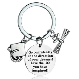 MADHAHEFU Class of 2024 Graduation Keyring Graduation Gifts for Him Her Leaving School Gifts Graduation Present Jewellery Gift for College Graduate