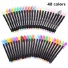 Sixstore 48 Packs Colour Gel Ink Pens Set for Adult
