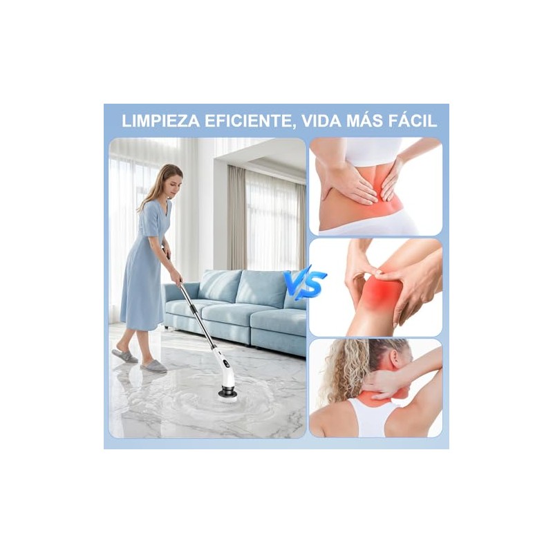 Cepillo Electrico para Baño Limpieza, Cepillos Electricos de Limpieza con