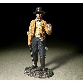 W. Britain's Toy Soldiers Museum Collection 10065 James Jim Bowie The Alamo 1836 1:30 Scale Pewter Matte Metal Historical Figurine