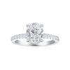 JALOKIVI 1.5CT 925 Sterling Silver Engagement Rings for Women Oval