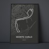 Vacentures Monaco Racing Track Poster - Gift for Motorsport Fans