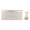 Keyboard Mouse Set 2.4G Wireless 78 Keys USB Thin Etched