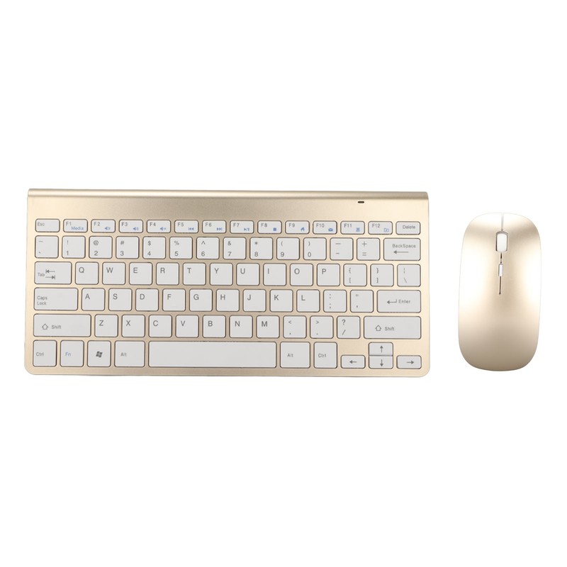 Keyboard Mouse Set 2.4G Wireless 78 Keys USB Thin Etched