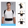 TTPSRY Back Straightener Back Support Belt Adjustable Straight Posture Trainer