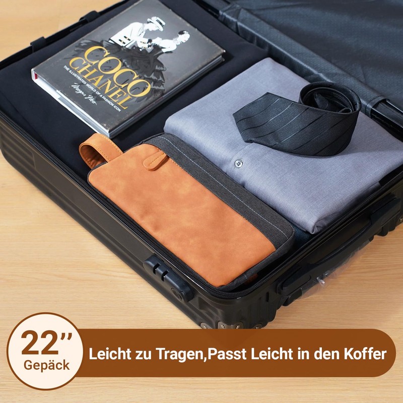 Lizzton Travel Toiletry Bag for Men - Large Capacity PU