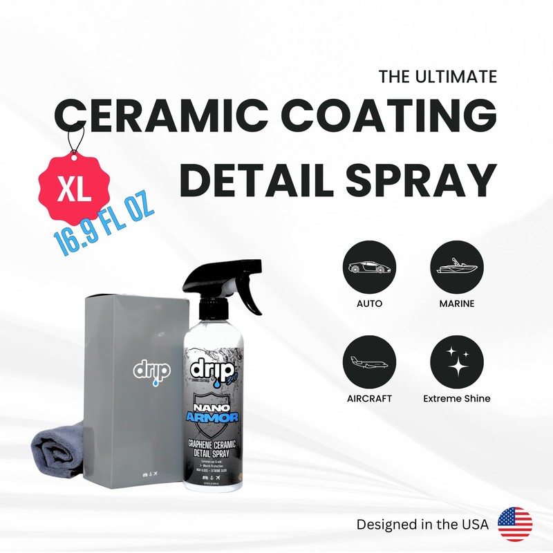 DRIP Graphene Ceramic Detail Spray KIT - Auto, Marine, Aircraft,