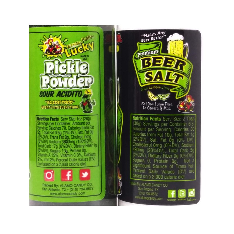 Alamo Candy Beer salt , Pickle Powder Bundle - Flavored