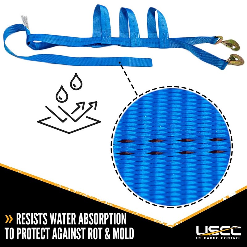 US Cargo Control Extra Large Tow Dolly Basket Strap, Blue