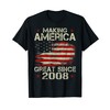 Mens Making America Great Since 2008 Vintage Gifts 12th Birthday