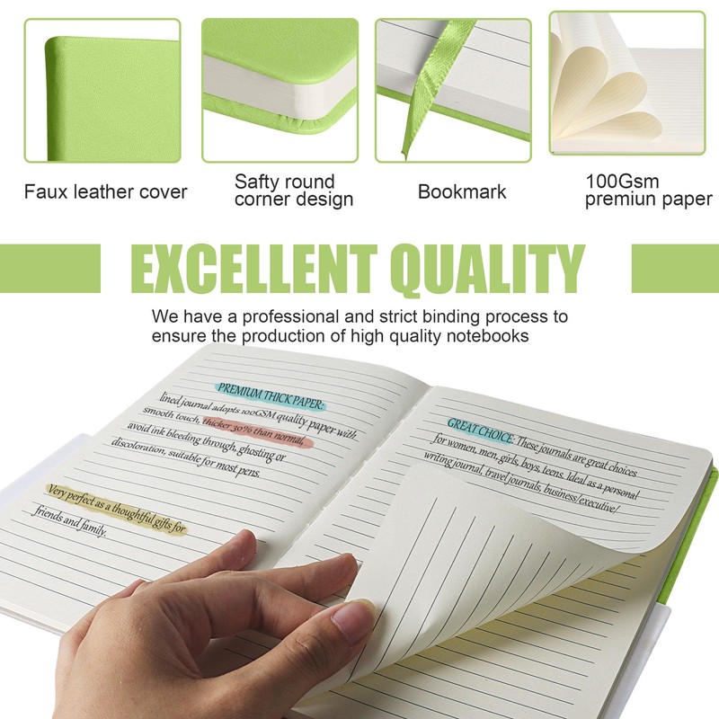 EMOMAS Lined Journal Notebook – Hardcover Notebook for Men &