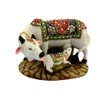 Ramashram Dust Polyresin Decorative Marble Kamdhenu Cow and Calf Big