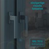 VOOXA Exclusive Aluminium Window Handle, Anthracite Grey RAL7016 (35 mm),