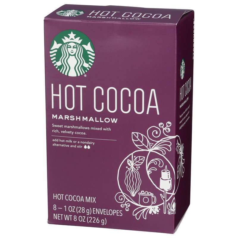 Starbucks Marshmallow Hot Cocoa Mix Packets, 8 - 1 Ounce