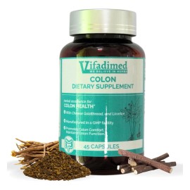 Vifadimed Colon Herbal Alivio Para Sii Y Colitis 45 Caps
