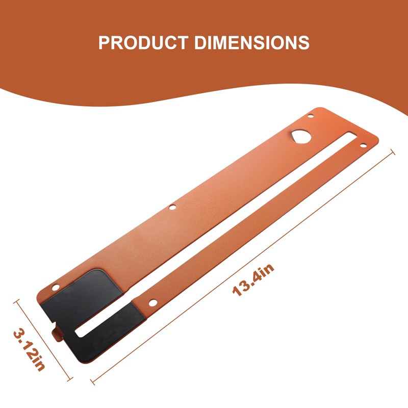 89290001700 Standard Table Saw Throat Plate Replacement Compatible with Ridgid