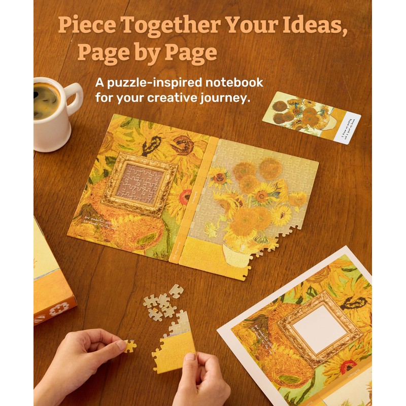 PieceRelax A5 3D Puzzle Journal for Adults, 300 Piece Plastic