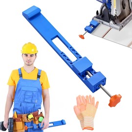 Circular Saw Guide, Circular Saw Guide Rail, Adjustable Cutting Machine Base Guide, Saw Guide, Specially Designed for Precision Cutting and Milling Tasks (with Gloves) ﻿