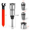 MEIGGTOOL 1/4 Inch Shank Router Bit Extension Collets ER16M Extender