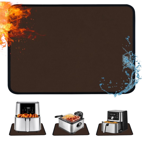 Heat Resistant Mat for Kitchen Countertop 21x29.5in, Coffee Bar Mat,