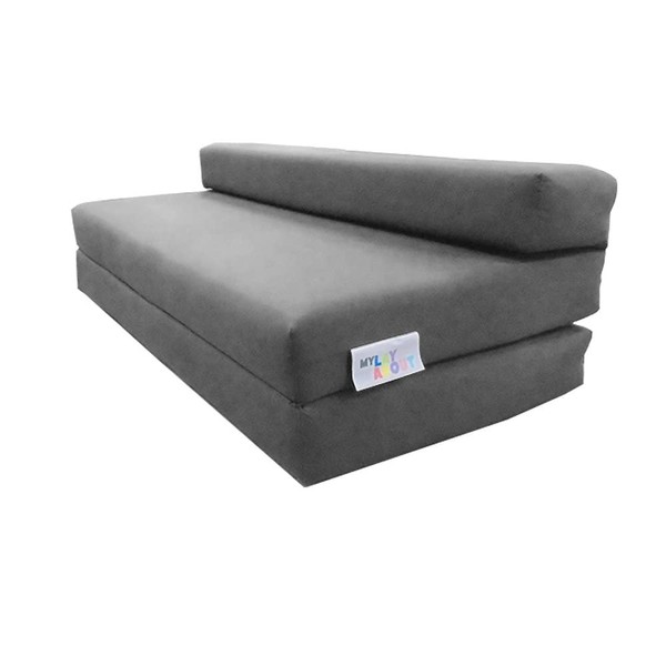 My Layabout Double Z Bed/Guest Bed/Fold Out Spare Bed Sofa/Chair/Futon/Mattress | Grey
