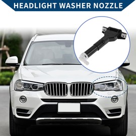 Hihaha Headlight Washer Nozzle for Honda Civic 2005-2011 Front Driver Side Headlight Headlamp Washer Nozzle Jet Sprayer Plastic 1pc Black