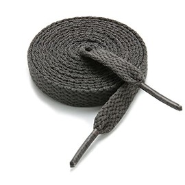 UGY® Dark Grey Shoe Laces Flat for Sneakers | Dark Grey Shoelaces for Sneakers Shoestrings 59 inch