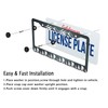 Smooffly Funny Sasquatch Matte Black License Plate Frame, Heavy Duty