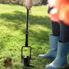 Colwelt Bulb Planter Tool Long Handle, Serrated Base Gardening Bulb
