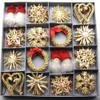 ScandinavianShoppe Straw Ornament Assortment - 48 pc, Natural