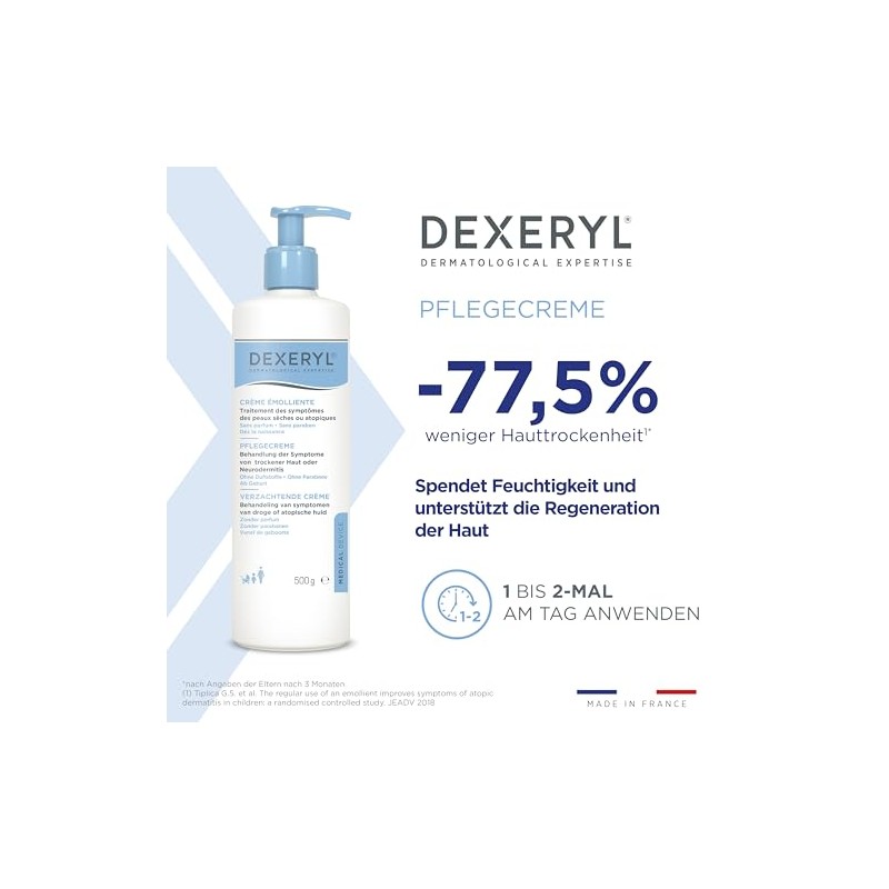 Dexeryl Crema Emoliente seco 500g Piel