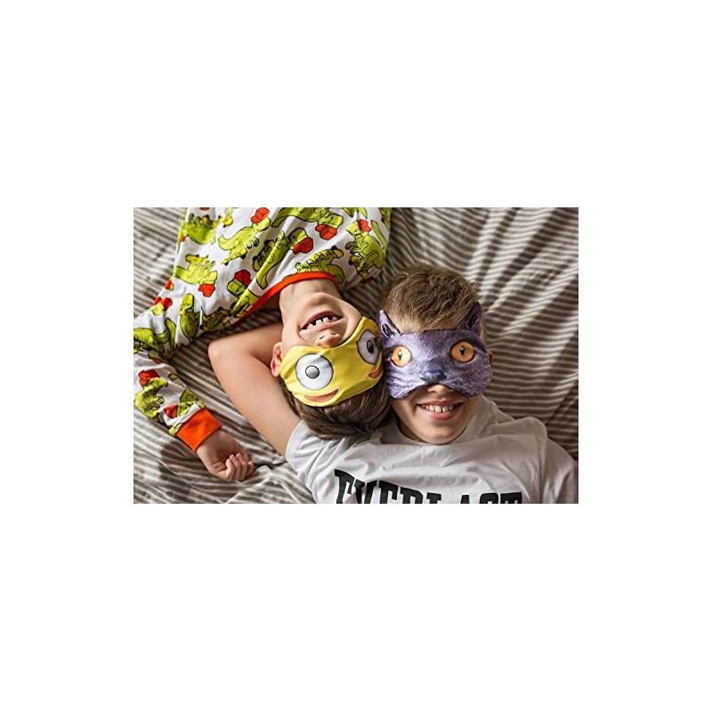 Sleep Mask Travel Relax Eye Cover Bed Emoji Nap Blindfold