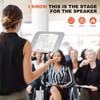 Portable Floor Lectern Podium Stand for Speech, Presentation, with Black
