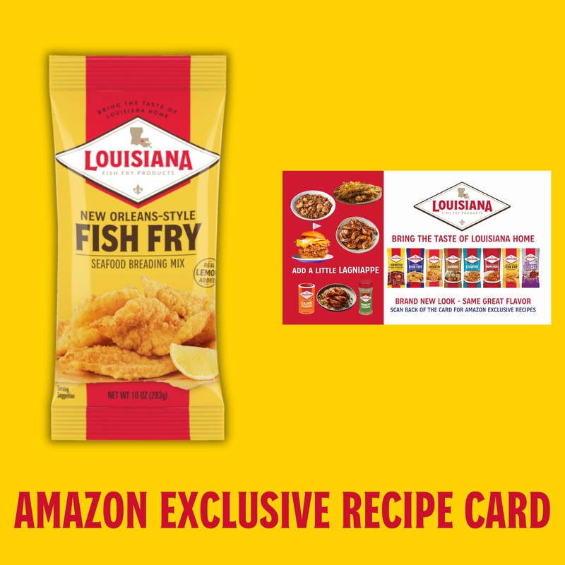 Louisiana Fish Fry New Orleans Style Lemon Mix, 10-Ounce (Pack