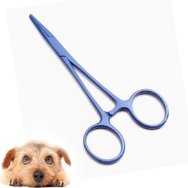 Roczential Forceps Strainers Stainless Steel Pet Care Fishing Cupping Hair Removal Various Areas Handicraft Rods Scissors Pet Grooming Band Insert Tool Dog Surgical Hemostatic Forceps Hair String Pet