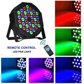 Stage Lights Dj Lights for Parties Led Stage Light Sound Activated Portable Party Light Par Light 36 Led RGB Remote Control Uplights for Disco Indoor Events Bar Birthday Wedding Outdoor
