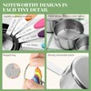 10PCS Measuring Spoons Cups Stainless Steel Baking Teaspoon Kitchen Gadget
