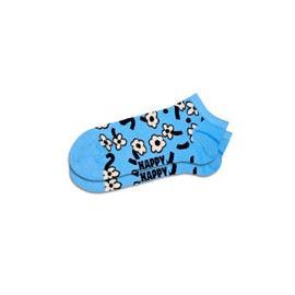Happy Socks 3-Pack Flower Low Socks, Blue, S/M