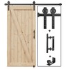 EaseLife 6.7FT Sliding Barn Door Hardware Track Kit & Handle,Big