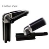 BLCCLOY 4 Sets Black 2020 Aluminum Extrusion Pivot Hinge Swivel