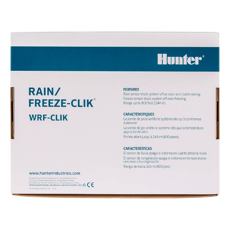 Hunter Industries WRFCLIK Hunter Clik, Wireless Rain/Freeze Sensor Combo (Includes