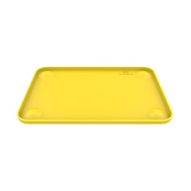 Generic Dr. Betty’s - Food Grade Silicone Placemat / Play Mat with Super Suction and Raised Edges to Contain Messes for Babies + Toddlers + Kids | Non-Slip, Dishwasher Safe (Yellow)