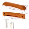 Pxyelec 10 Pack 6.3 Inch Wooden Cabinet Handles for Kitchen