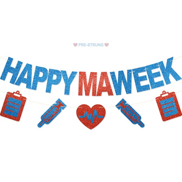 Happy Medical Assistant Week Banner - No DIY Glitter Medical