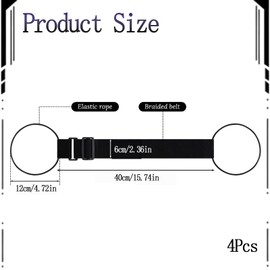 4Pcs Luggage Straps for Suitcases Attach Bags, Travel Straps for Luggage, Universal Elastic Luggage Straps for Carry on Bag