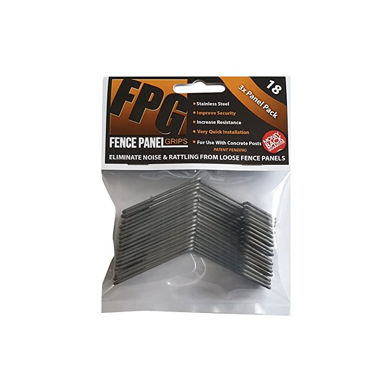 Fence Panel Grips FPG18 - Rattling Banging Prevent Theft Damage